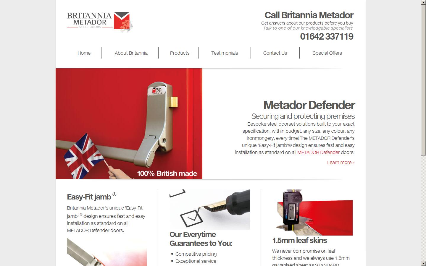 Britannia Metador Website