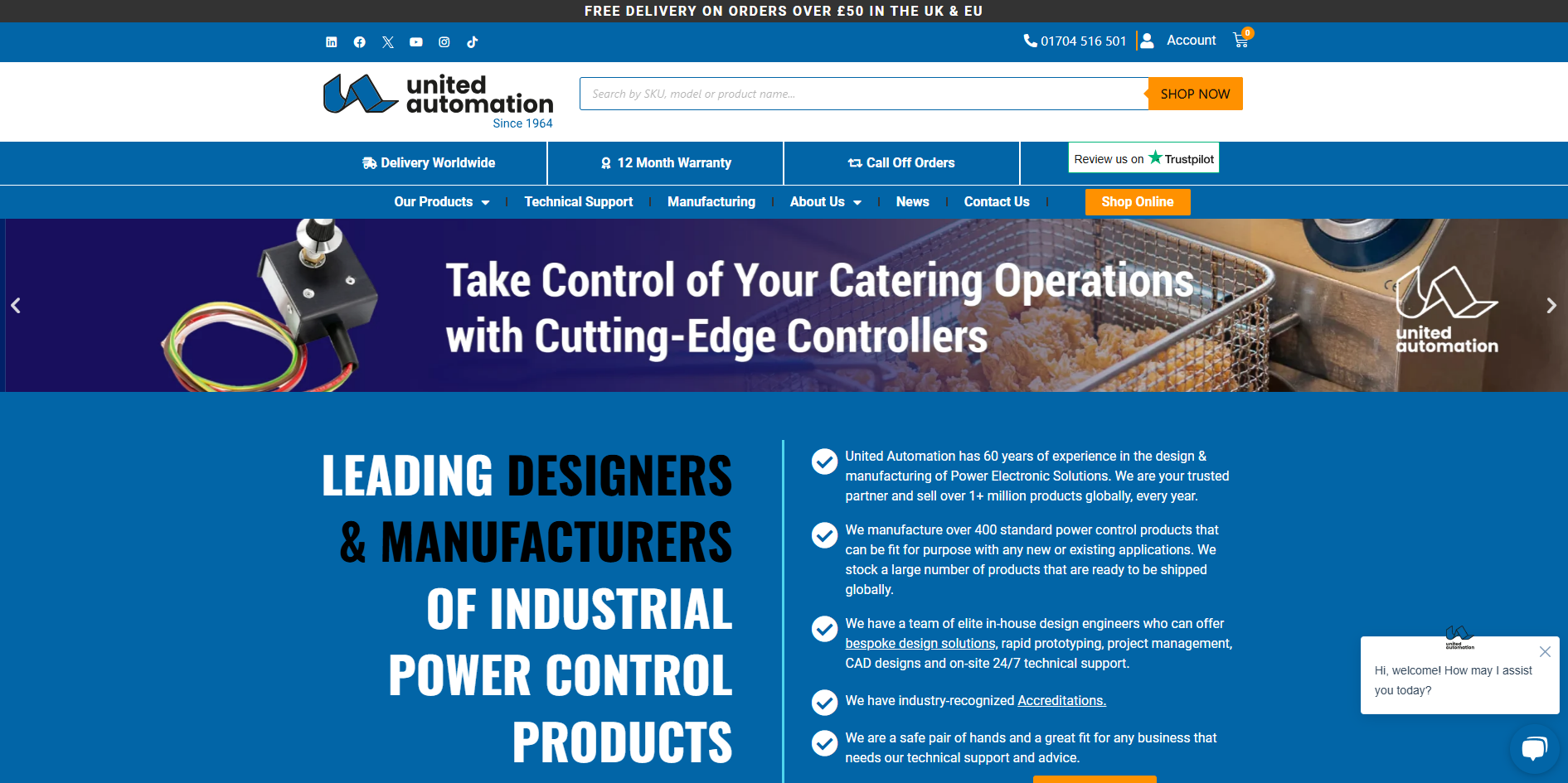 United Automation Ltd Website