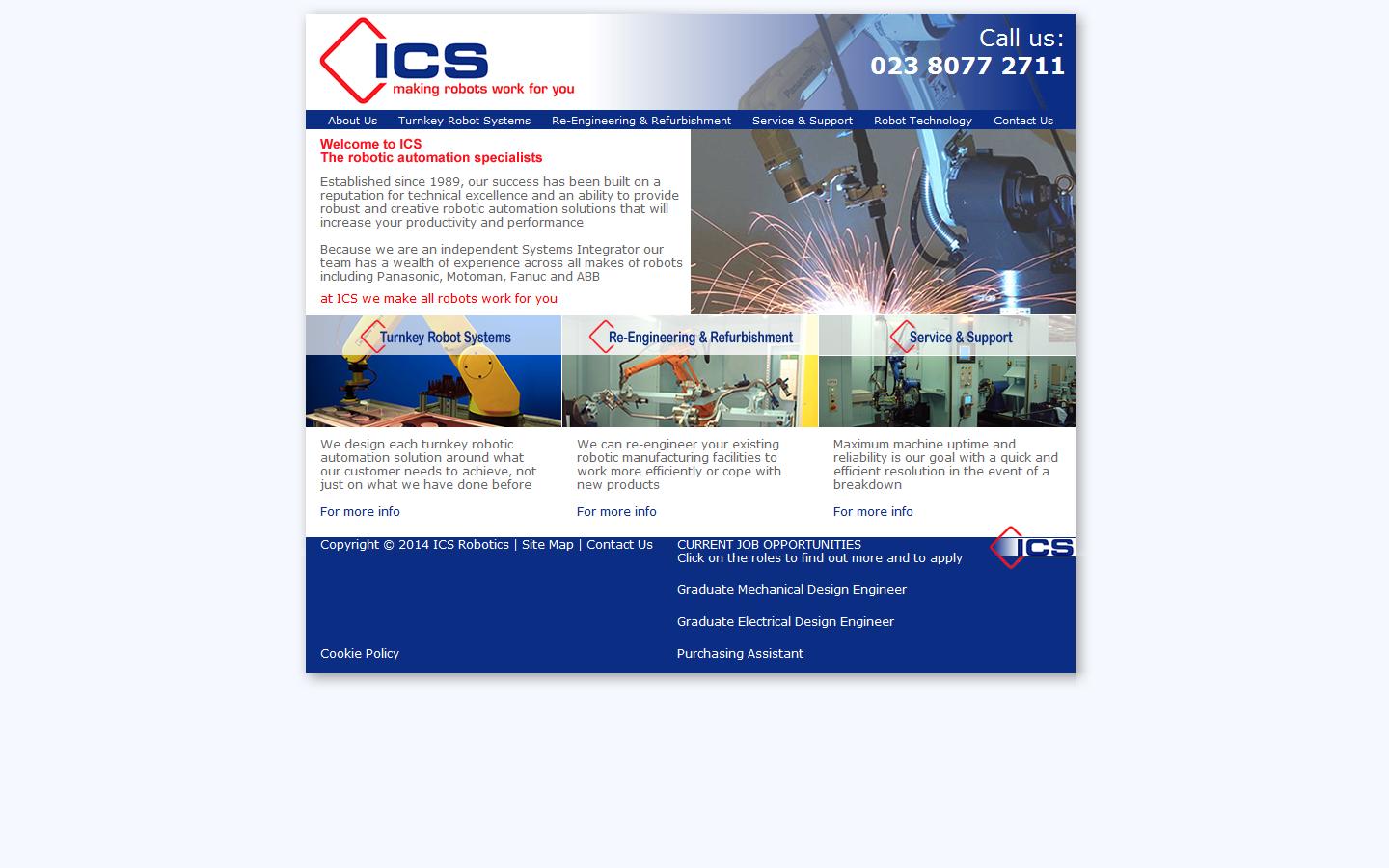 ICS Robotics and Automation Ltd Website