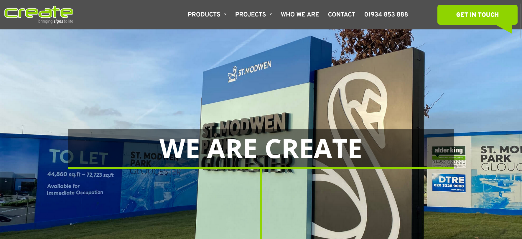 Create Signs Website