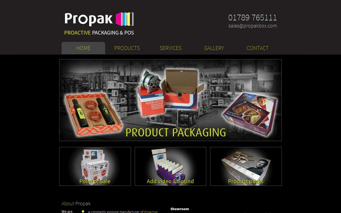 Propak Ltd Website