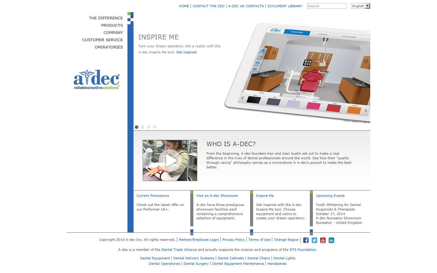 A Dec Dental UK Ltd Website