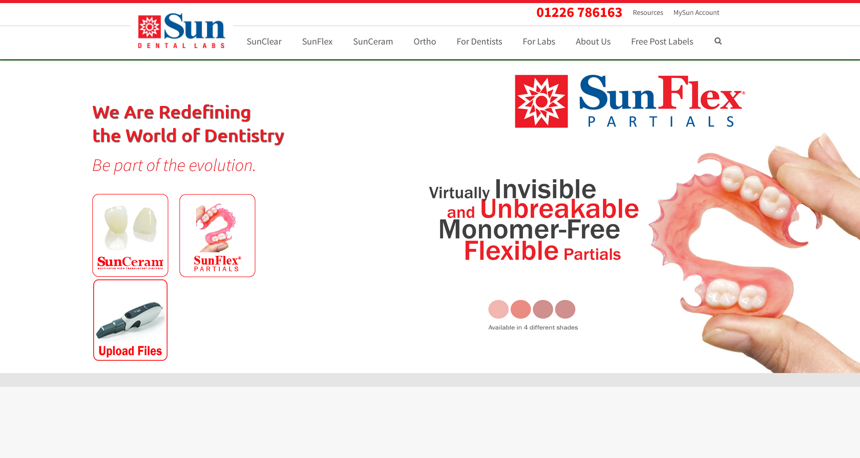 Sun Dental Digital Lab Website