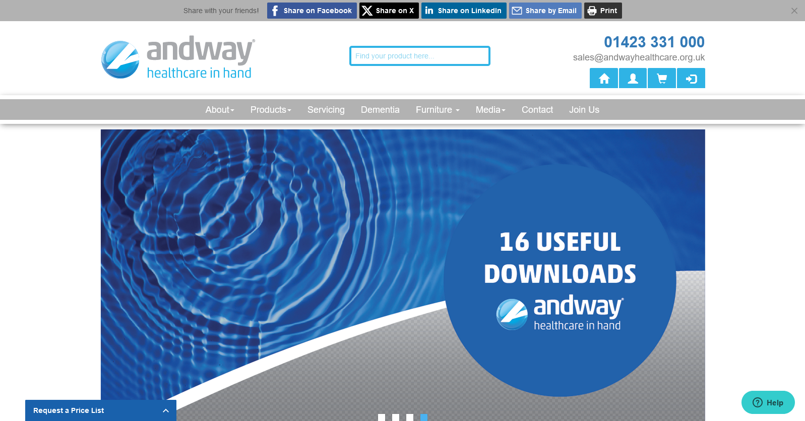 Andway Healthcare Website