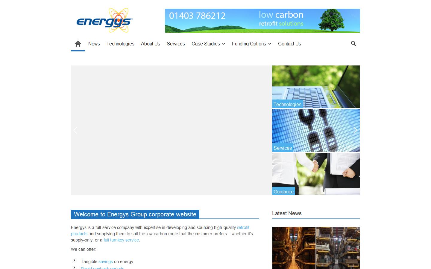 Energys Group Ltd Website