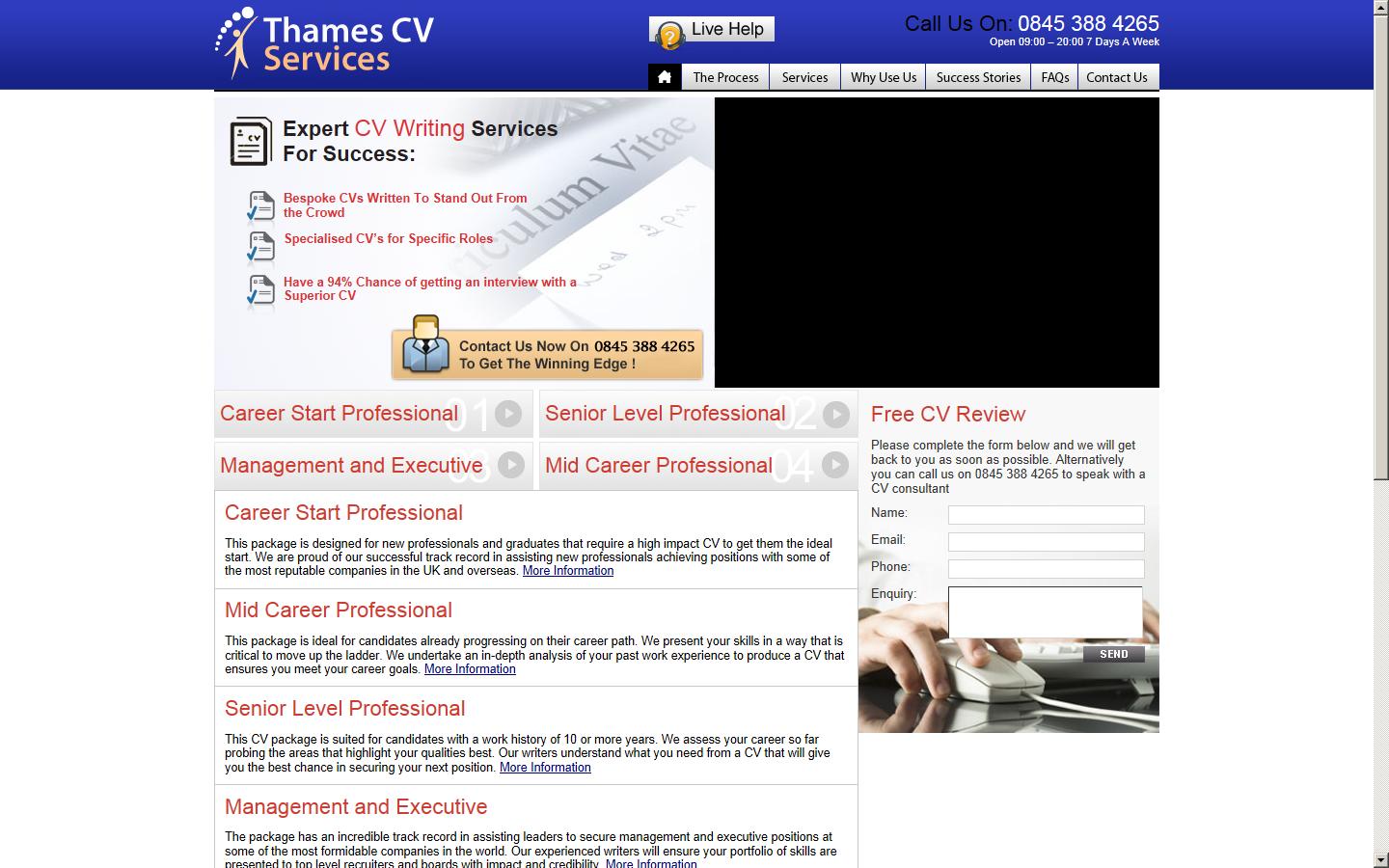 Thames CV Services Website