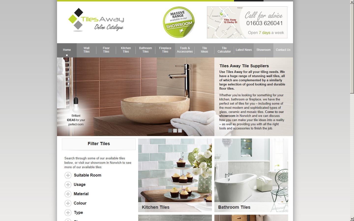 Tiles Away Ltd Website