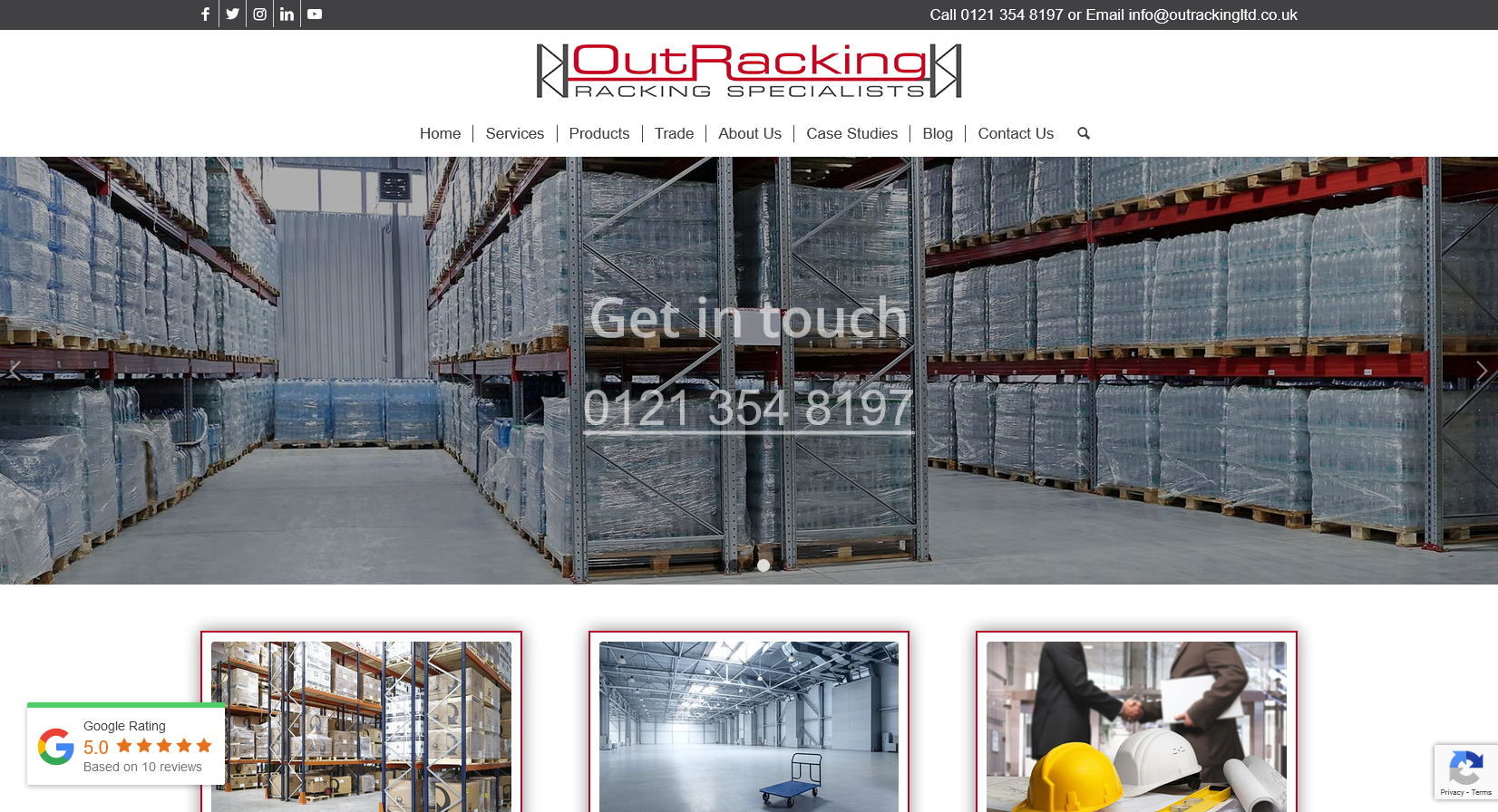 OutRacking Ltd Website