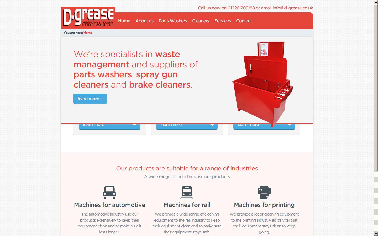 D-Grease UK Ltd Website