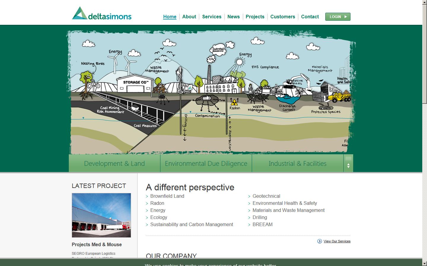 Delta-Simons Environmental Consultants Ltd Website