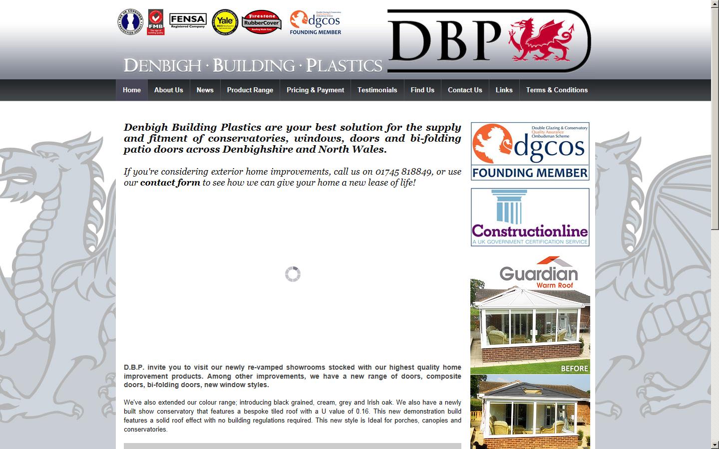 Denbigh Building Plastics Website