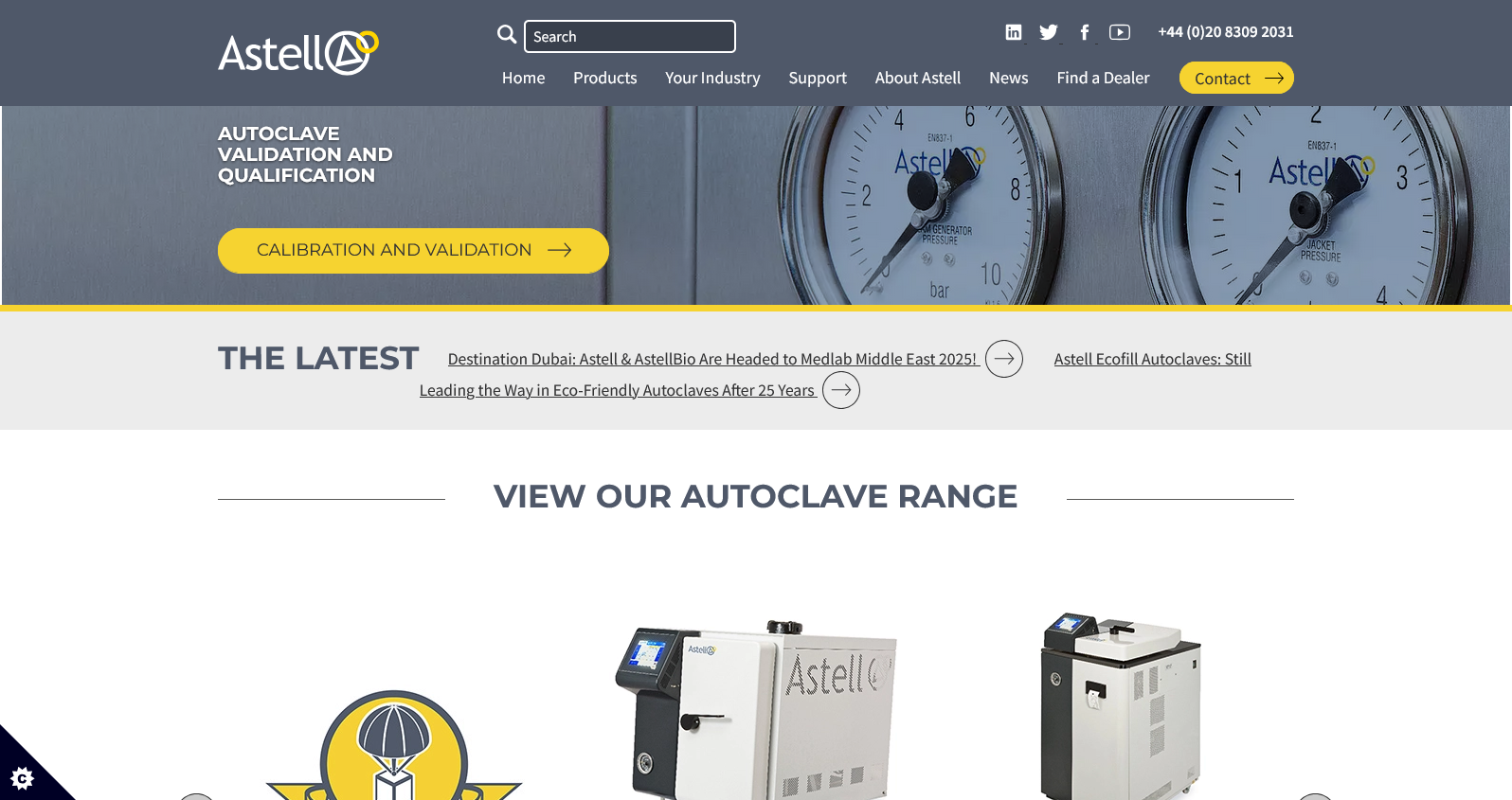 Astell Scientific Ltd Website