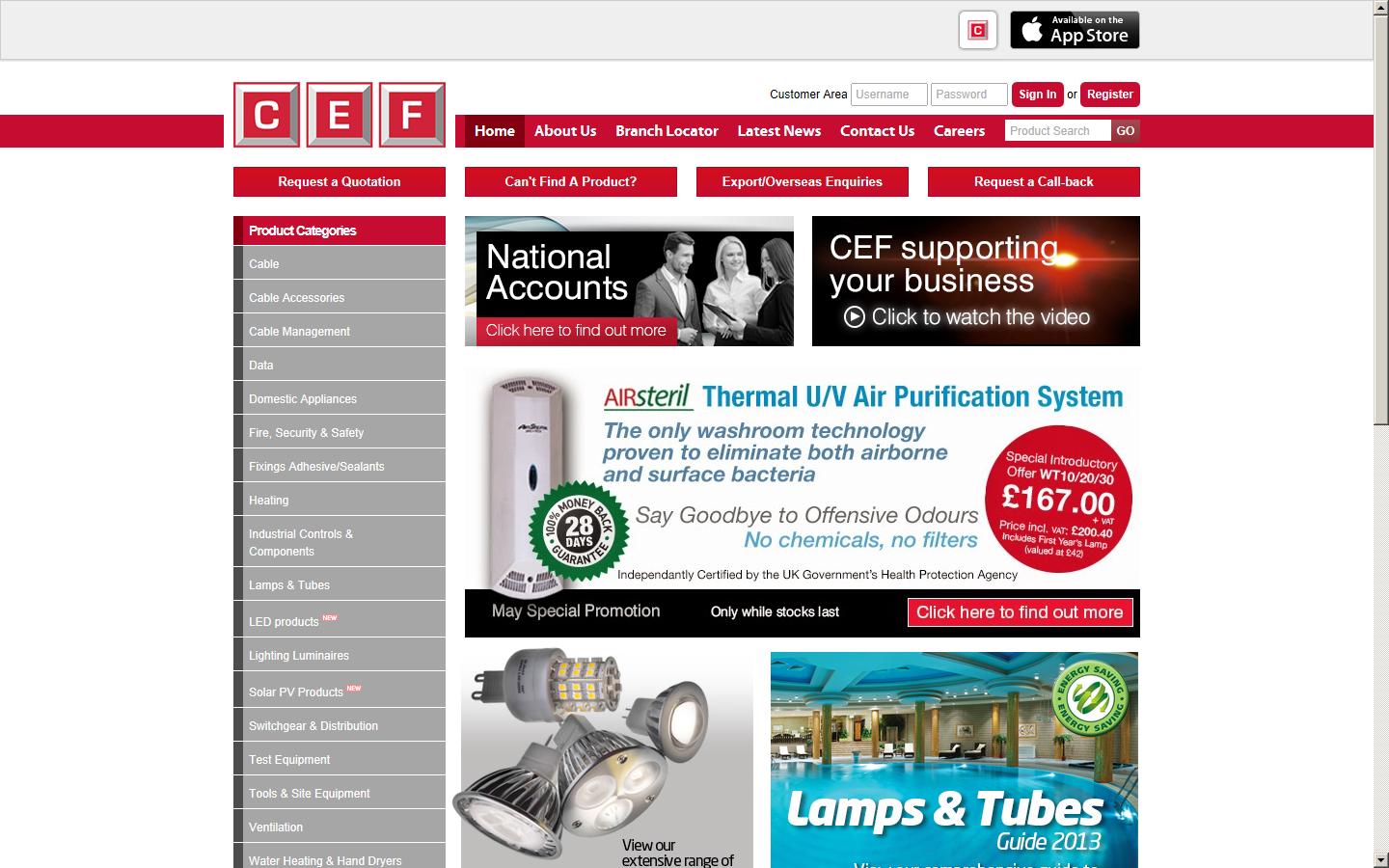 City Electrical Factors Ltd Website