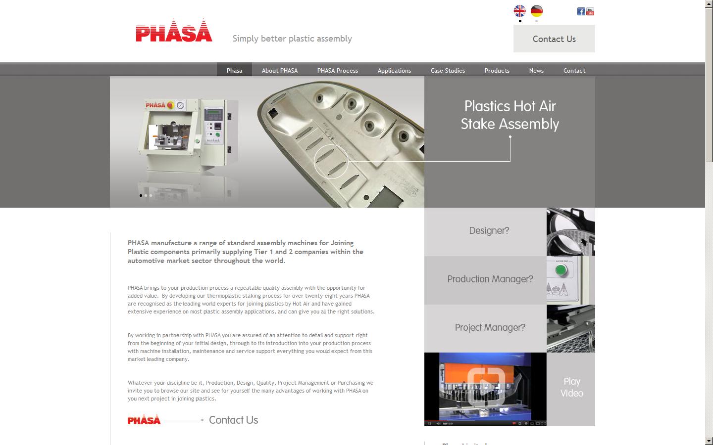 Phasa Ltd Website