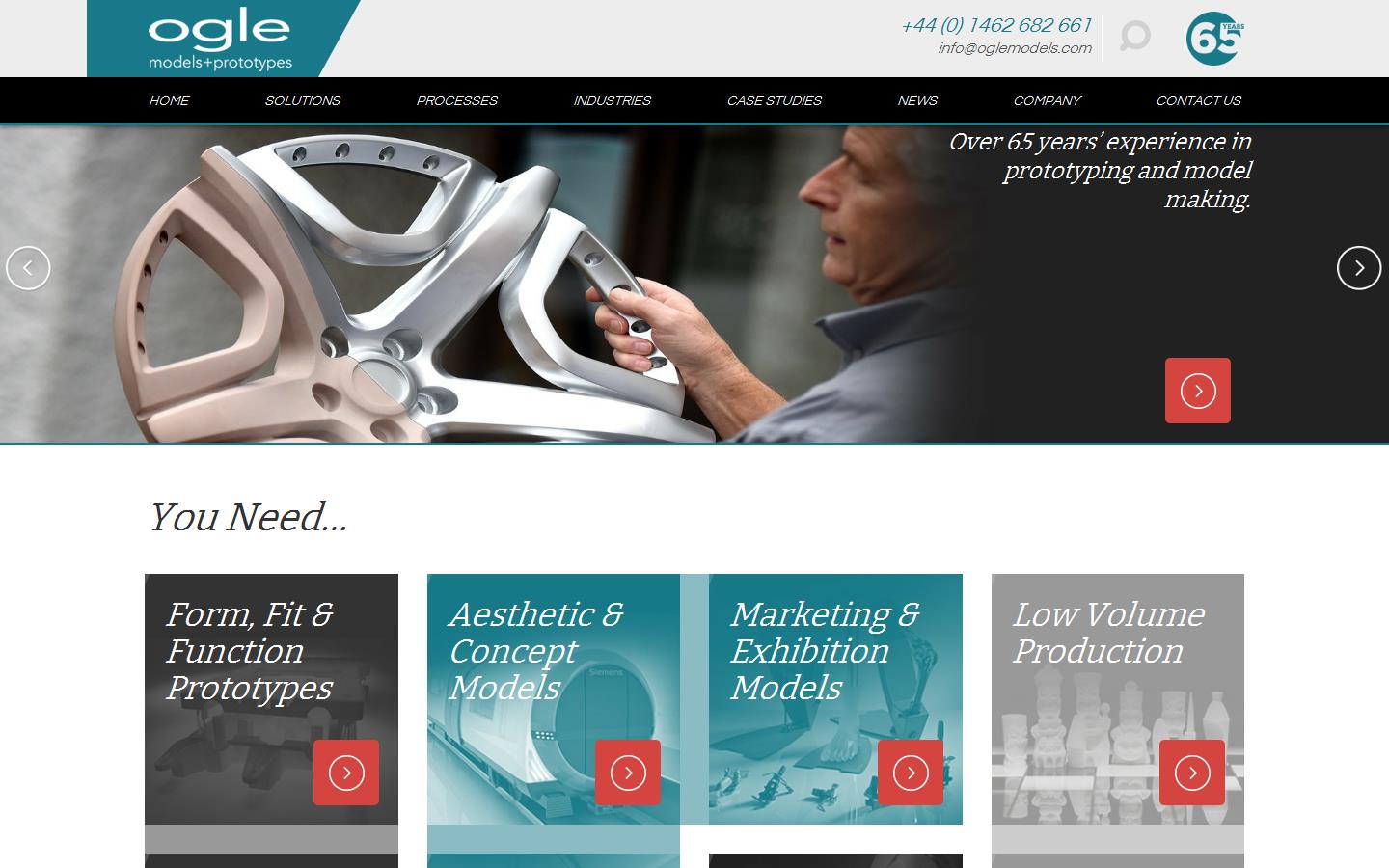 Ogle Models & Prototypes Ltd Website