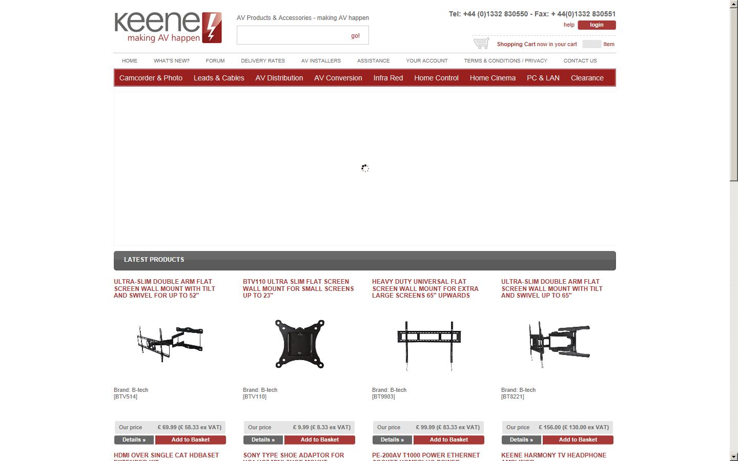 Keene Retail Ltd Website