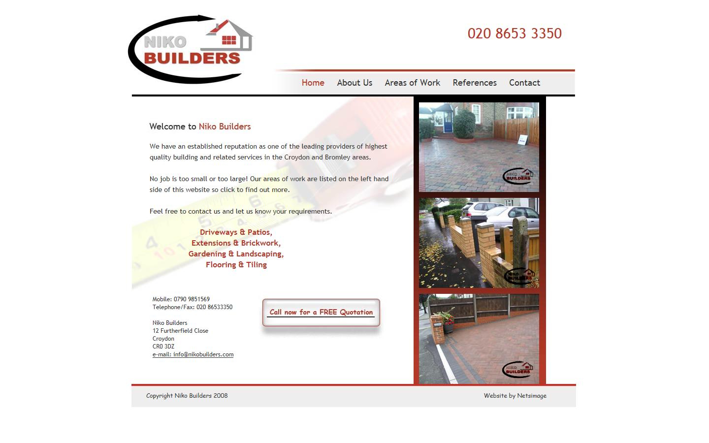 Niko Builders Website