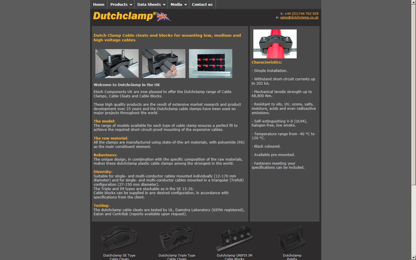 Dutchclamp UK Website