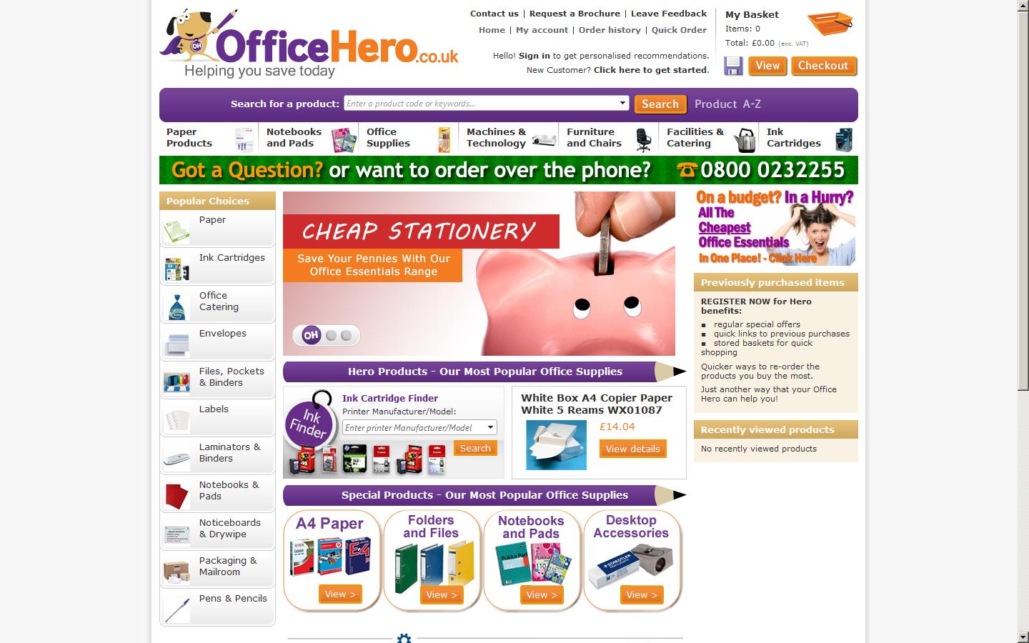 Office Hero Website