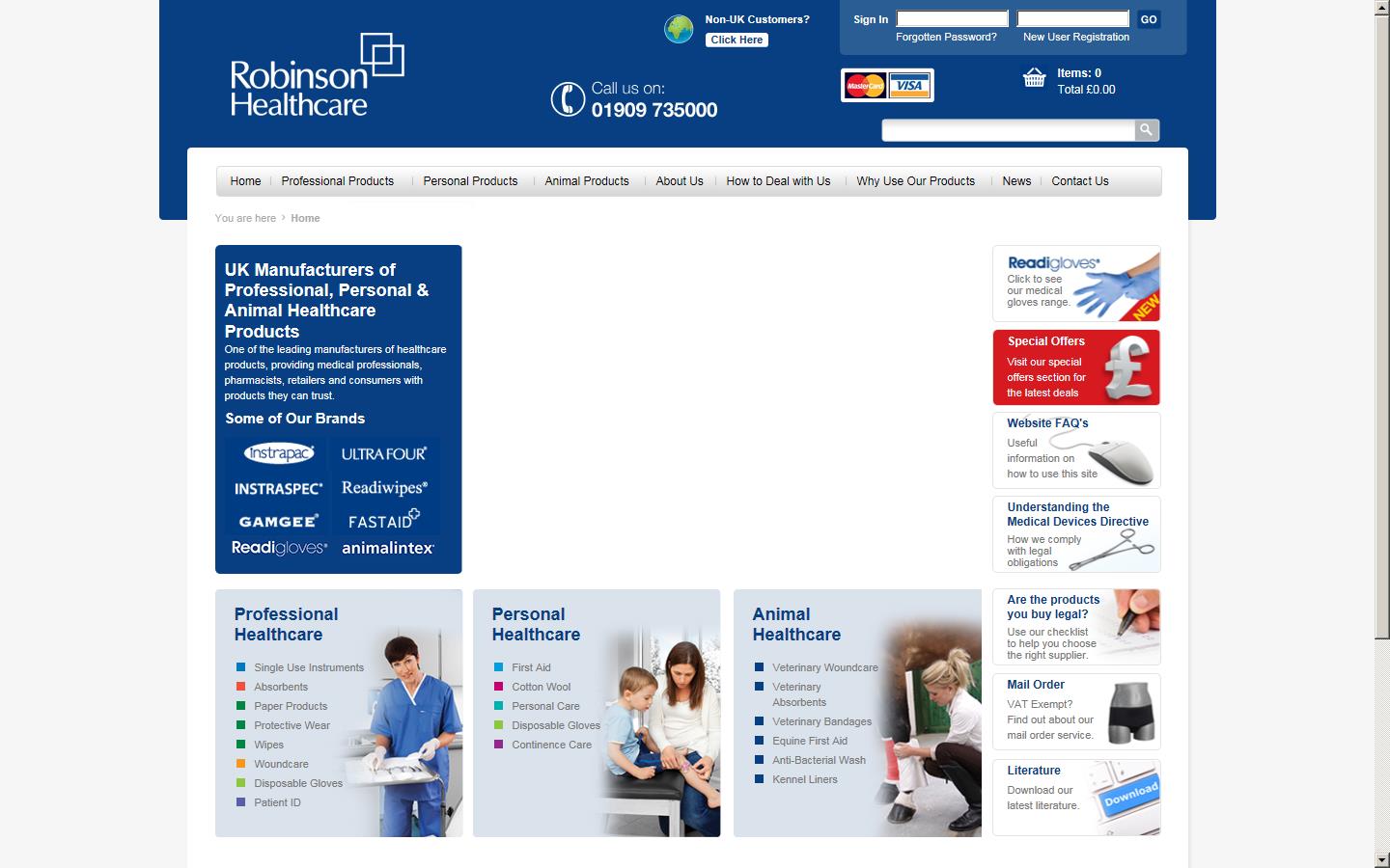 Robinson Healthcare Website