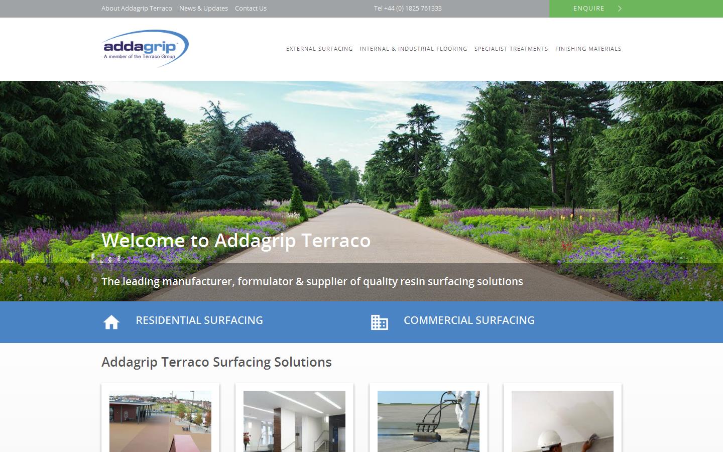 Addagrip Terraco Ltd Website