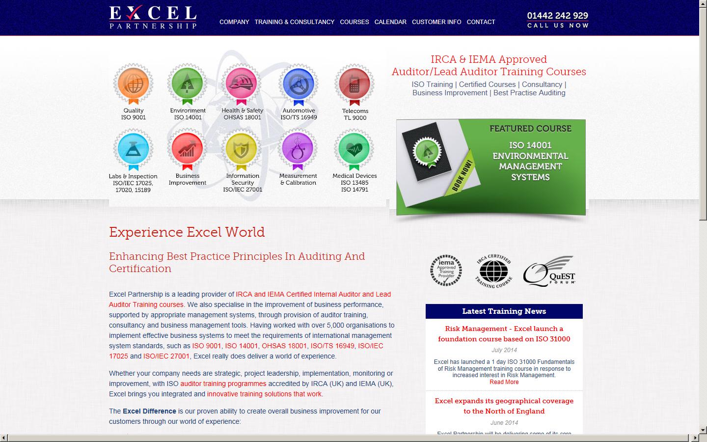 Excel Partnership  Website