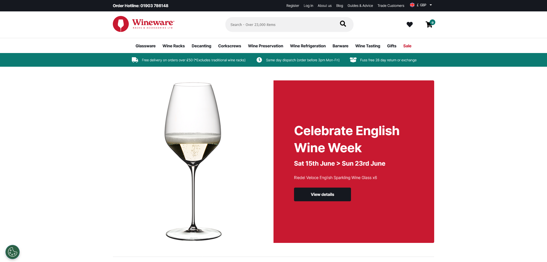 Wineware (Racks & Accessories) Ltd Website