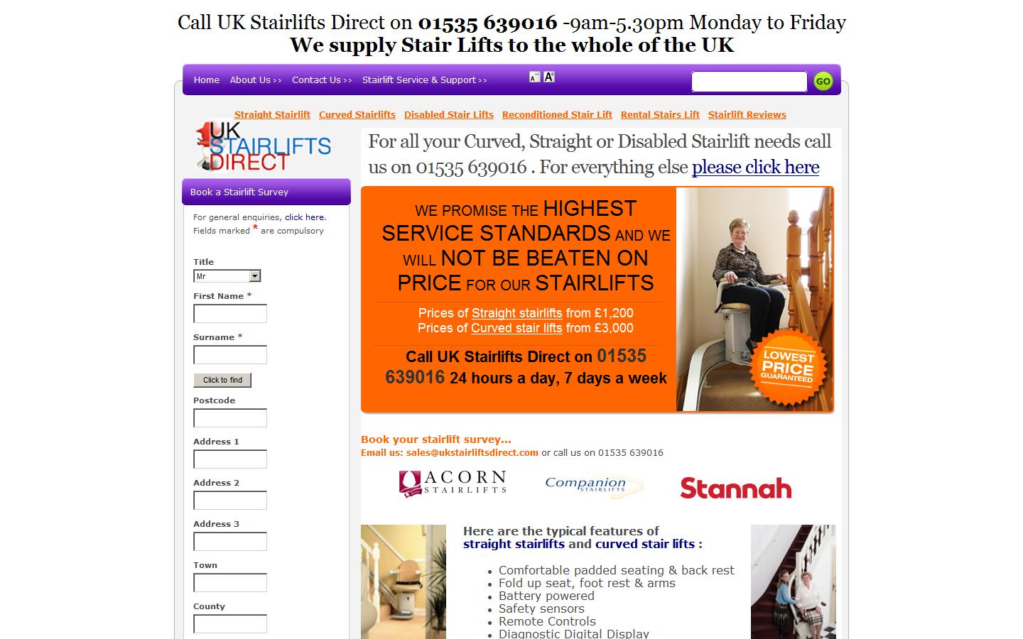 Uk Stairlifts Direct Website