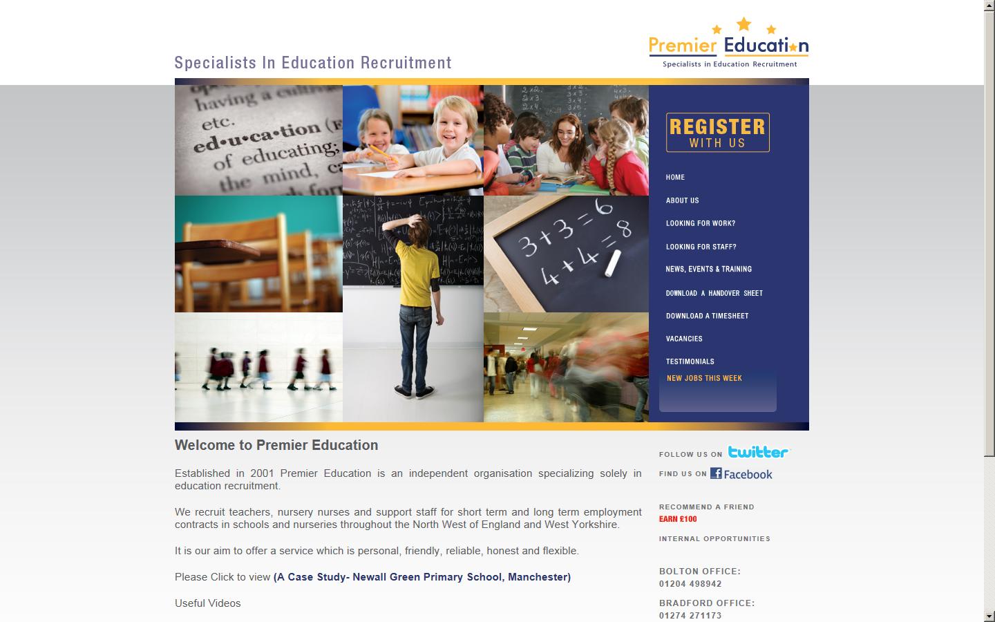 Premier Education Website