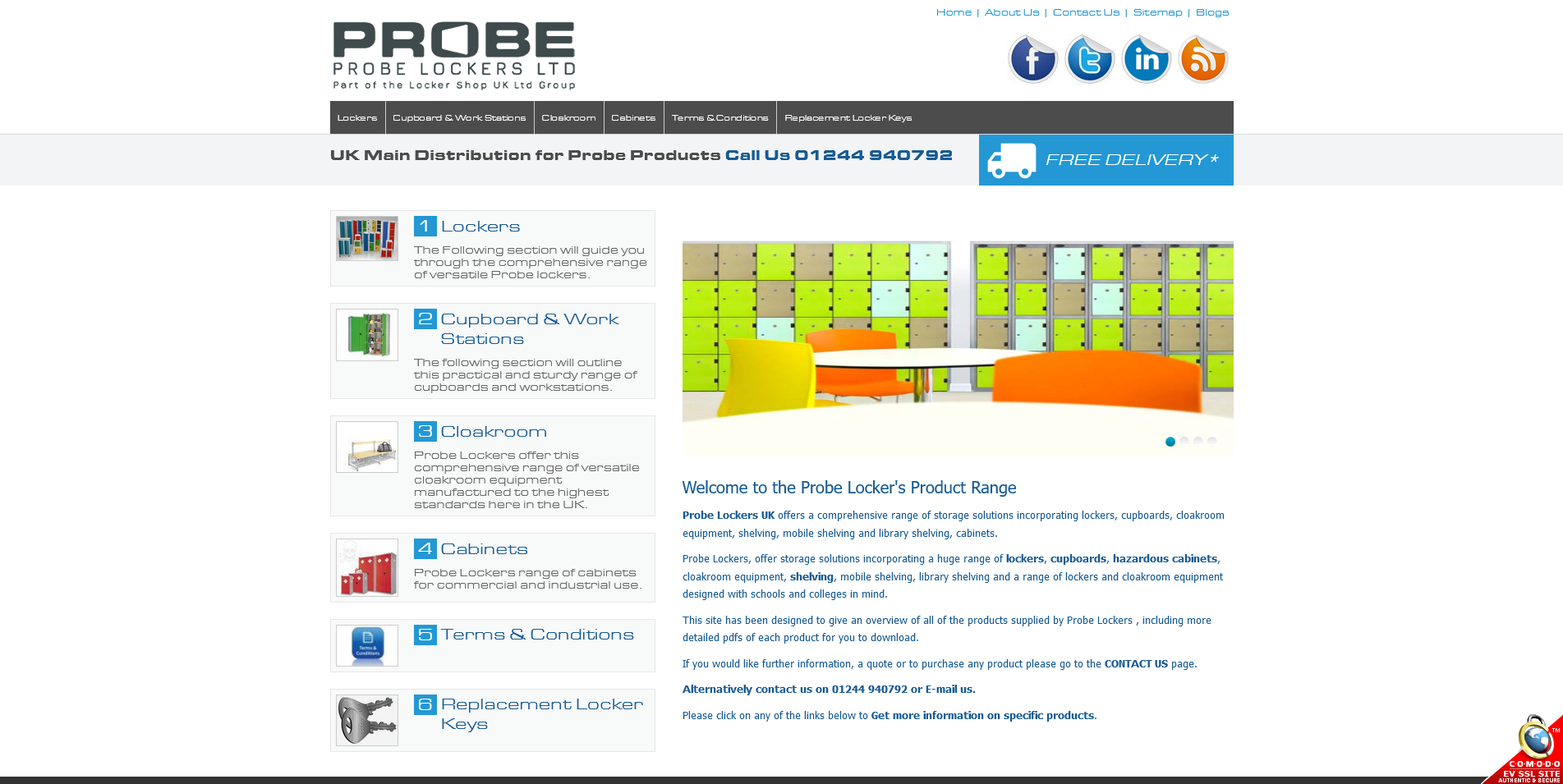 Probe Lockers Website