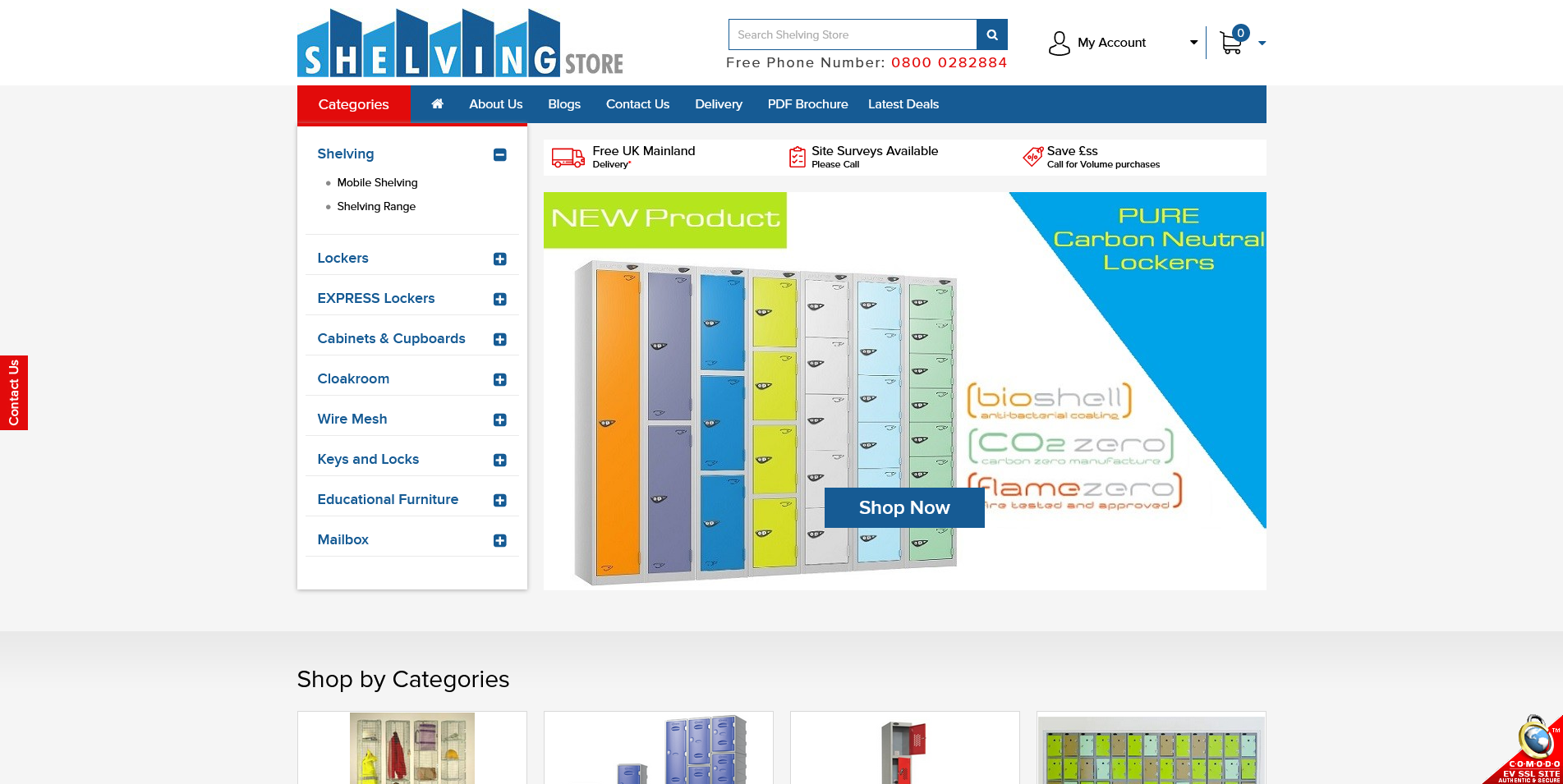 Shelving Store Website