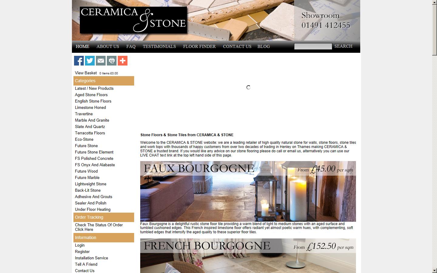 Ceramica & Stone Website