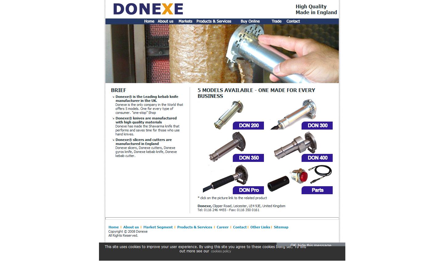 Donexe Kebab knife Website