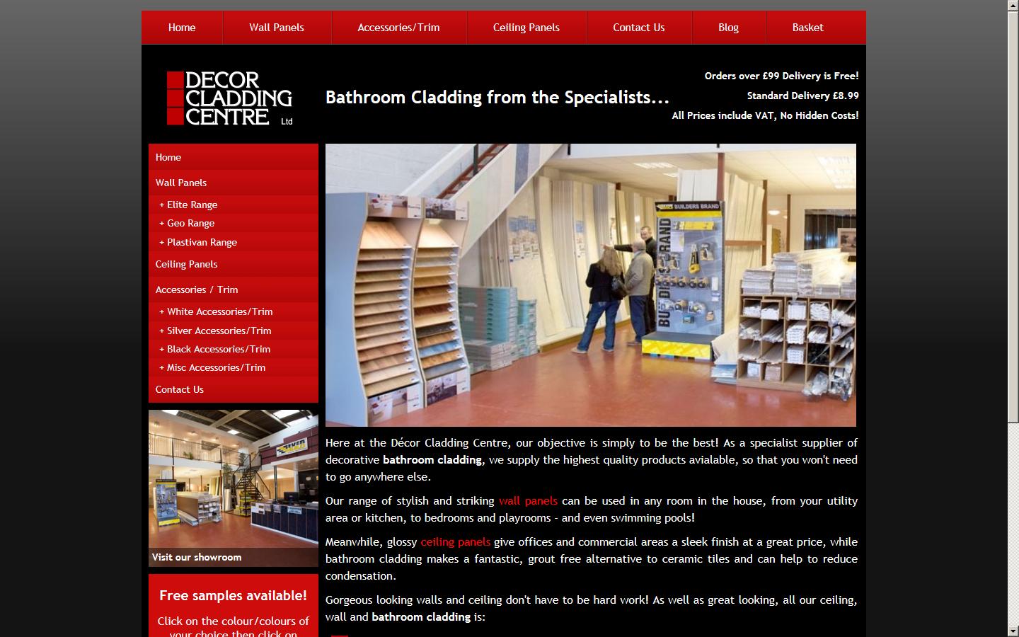 Décor Cladding Centre Ltd Website