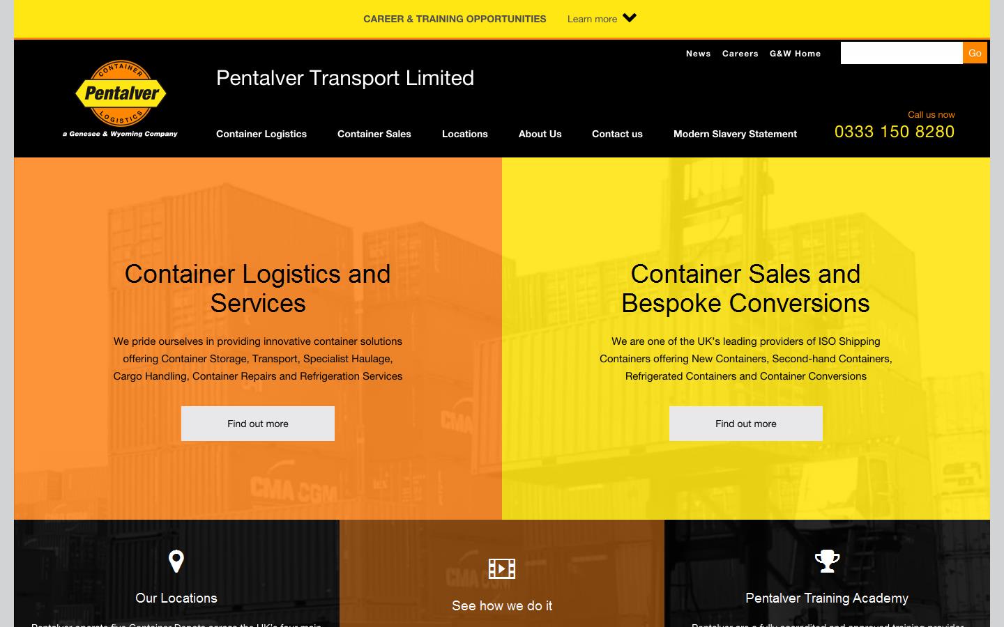 Pentalver Transport Ltd Website