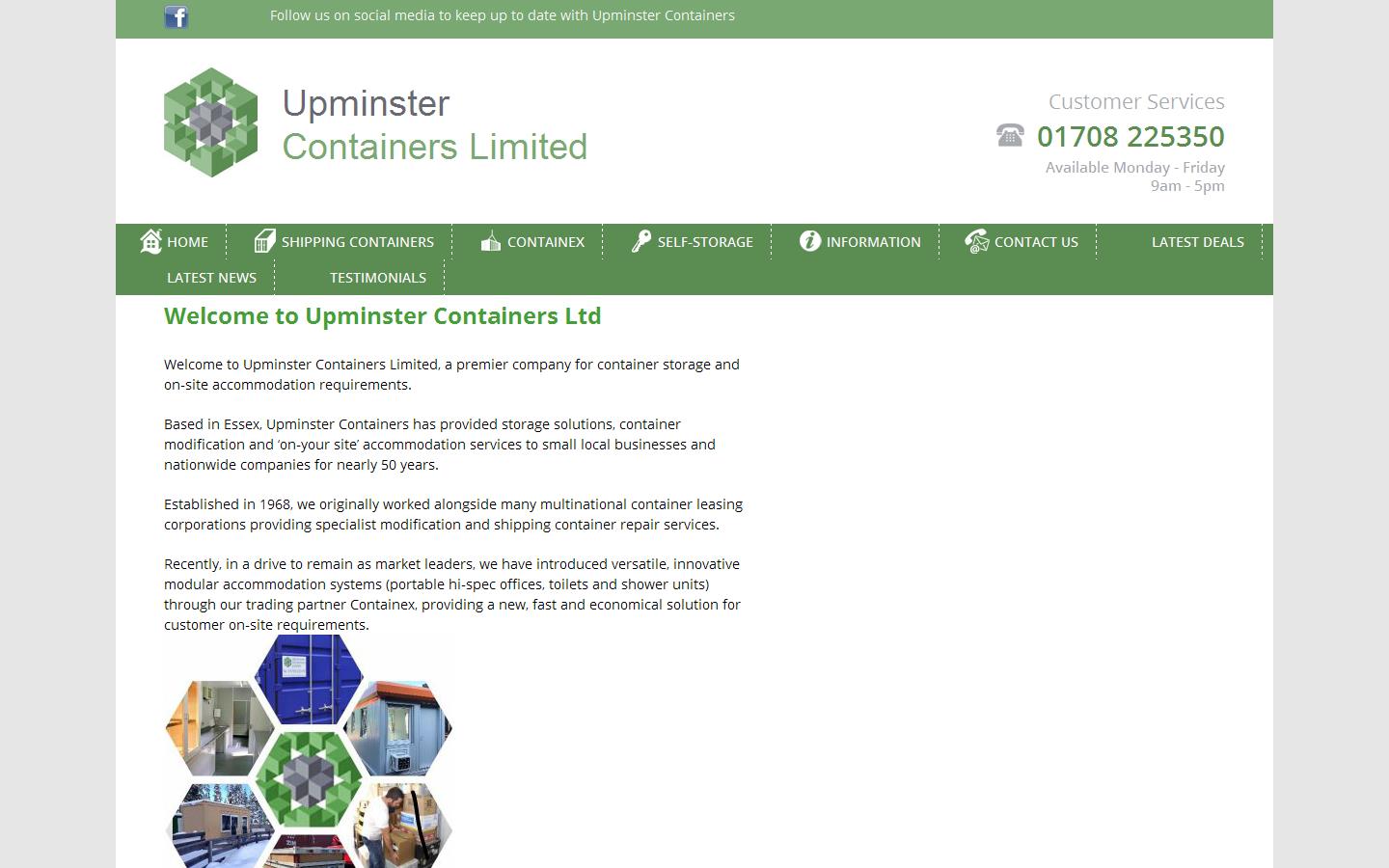 Upminster Containers Ltd Website