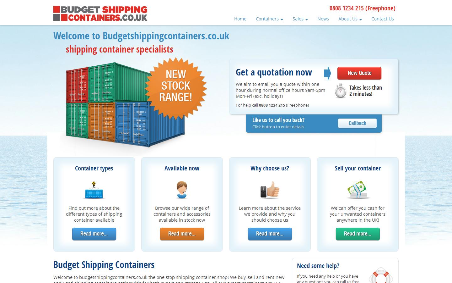 Budget Shipping Containers Website