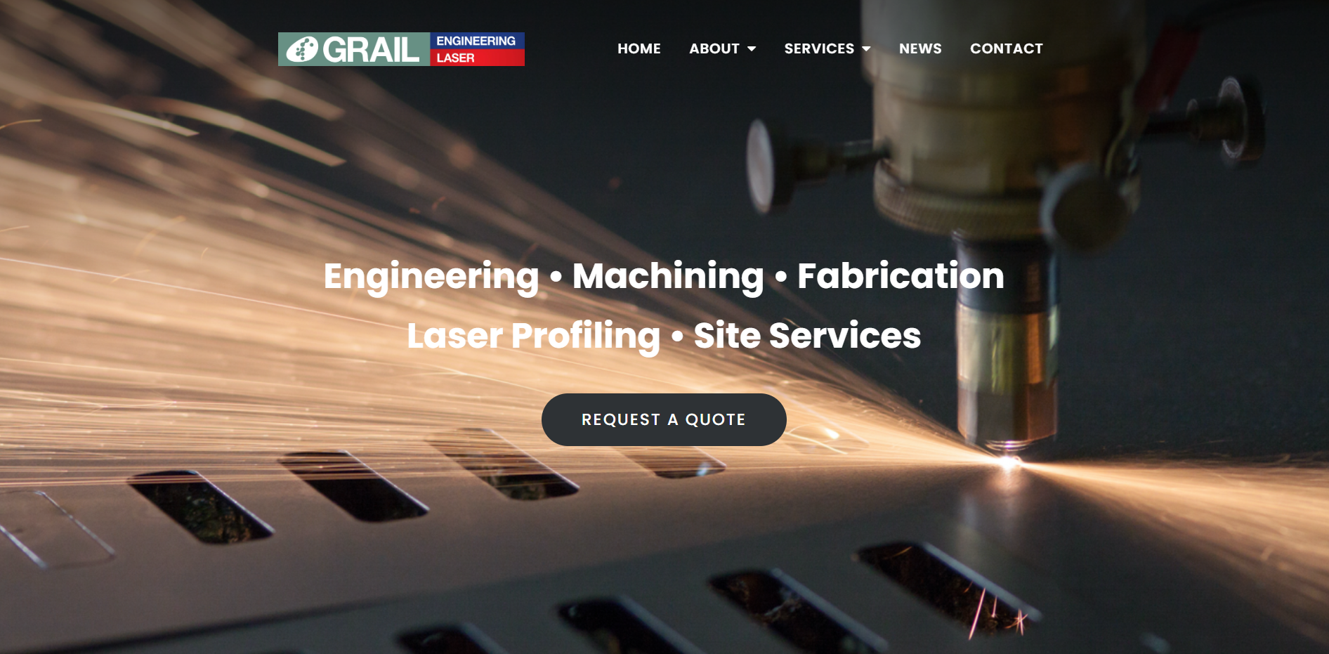 Grail Laser Profiles Ltd Website