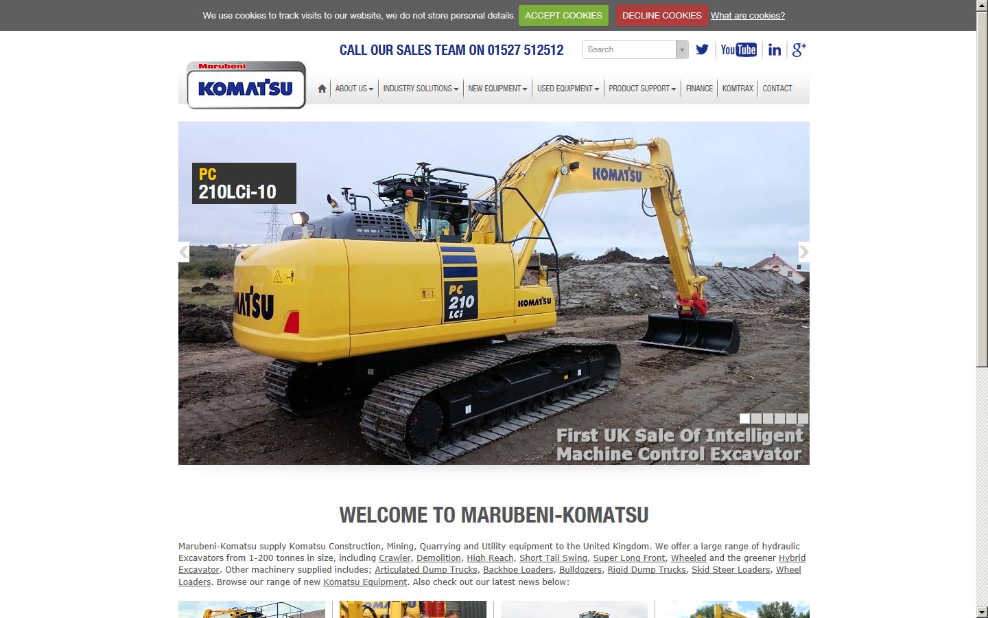 Marubeni Komatsu Ltd Website