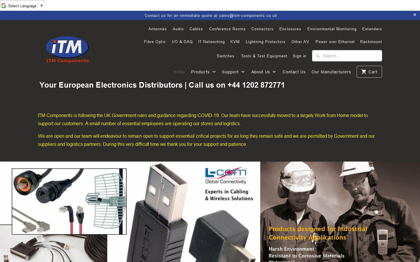 ITM Components Ltd Website