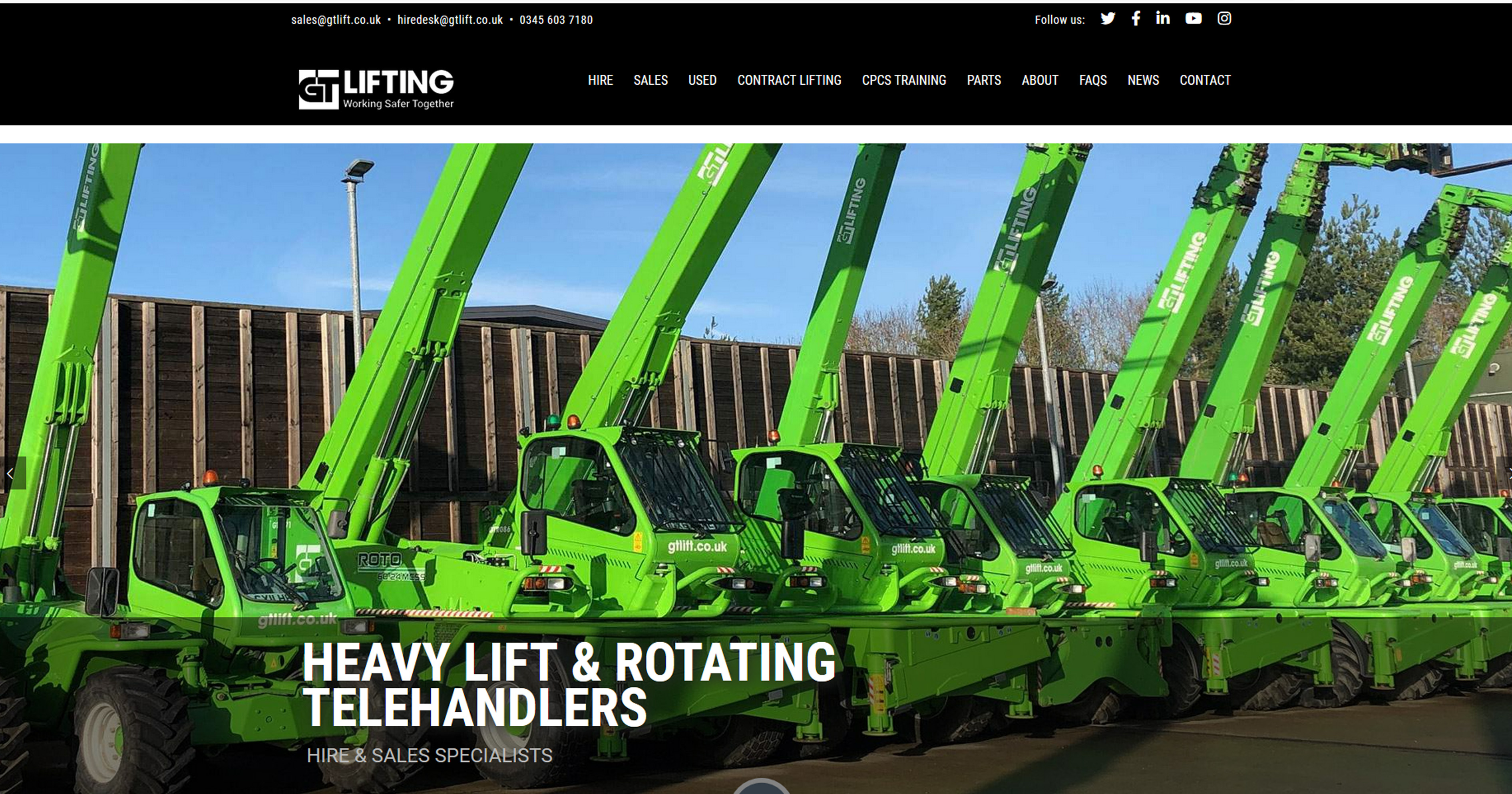 GT Lifting Solutions Ltd Website