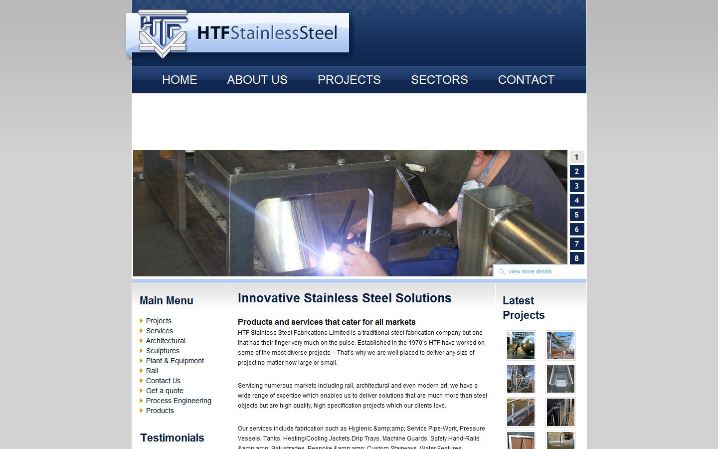 HTF Stainless Steel Fabrication Ltd Website