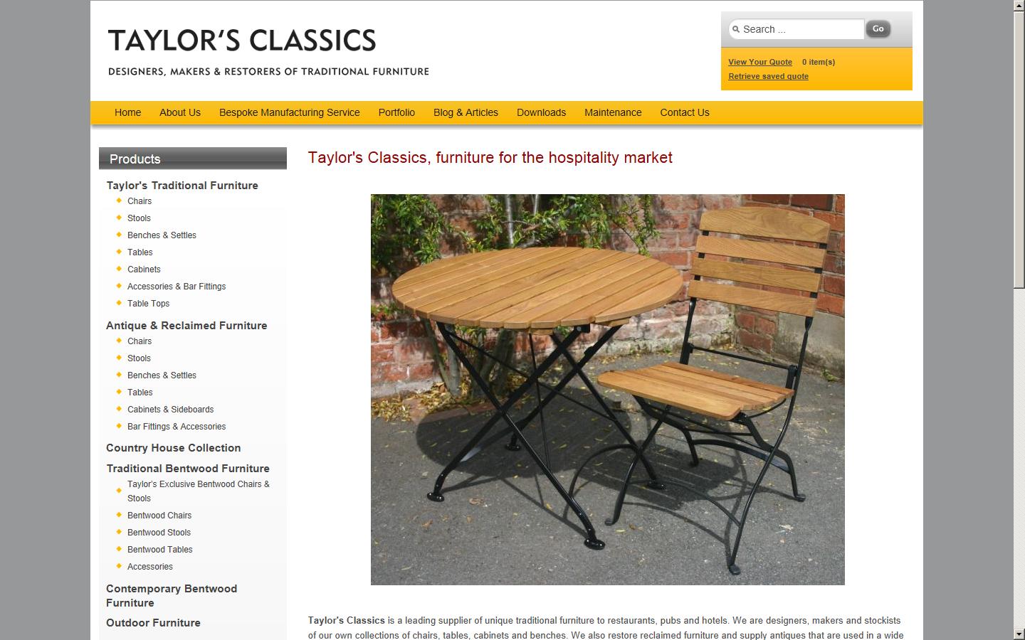 Taylor''s Classics Website