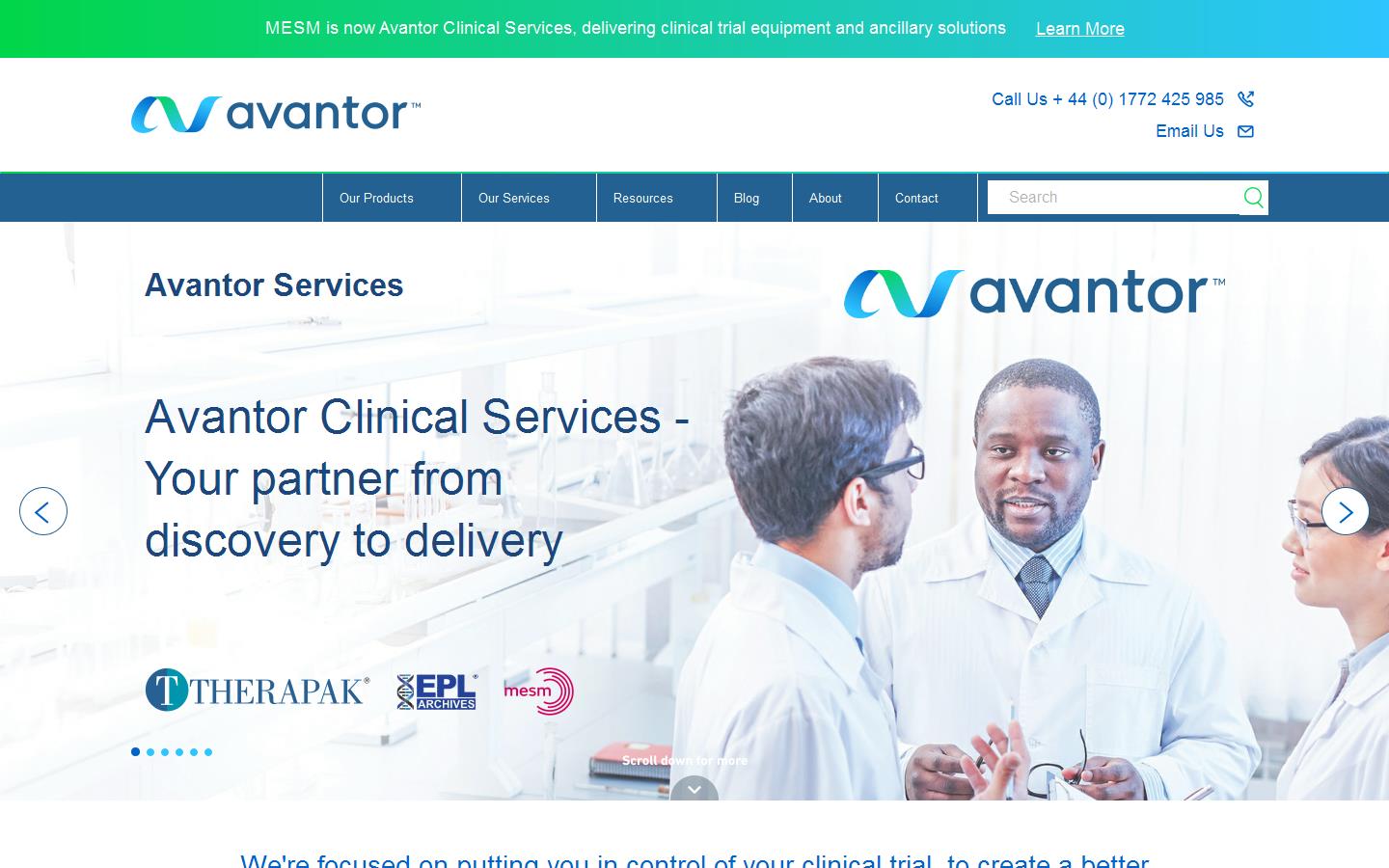 Avantor - MESM Website