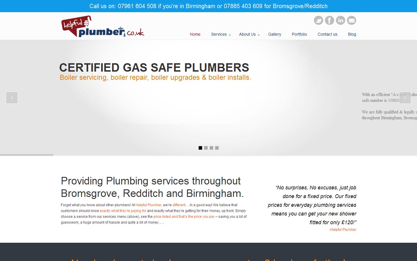 Helpful Plumber Website