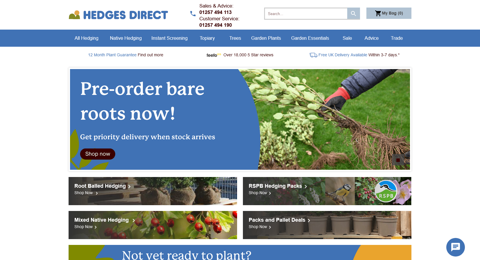 Hedges Direct Ltd Website