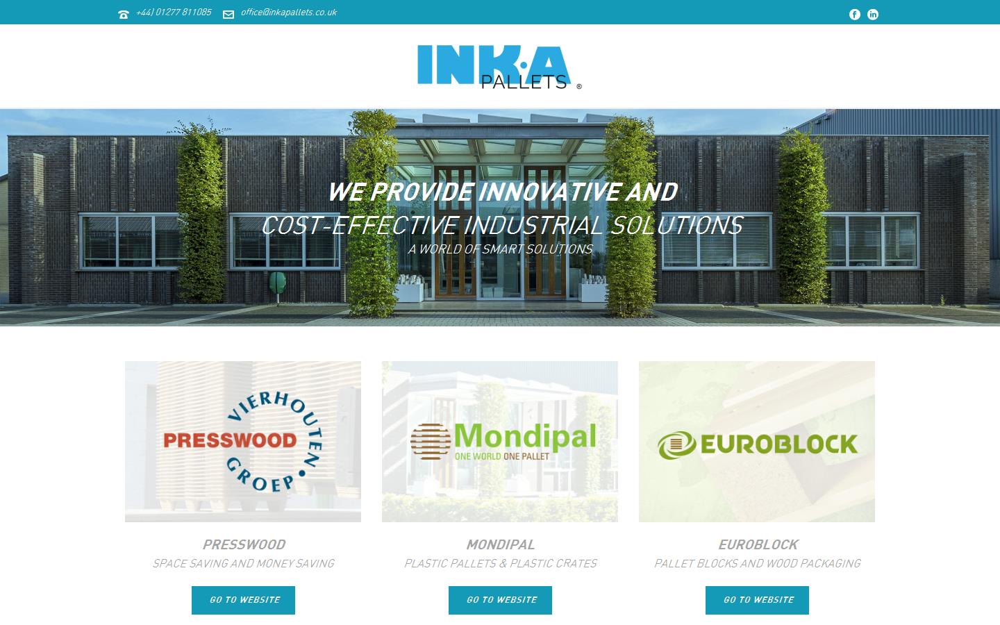 Inka Presswood Pallets Ltd Website