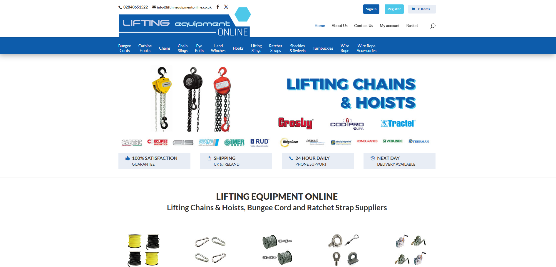 Lifting Equipment Online Website