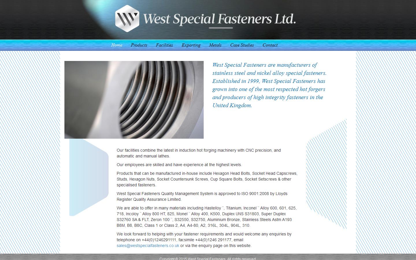 West Special Fasteners Ltd Website