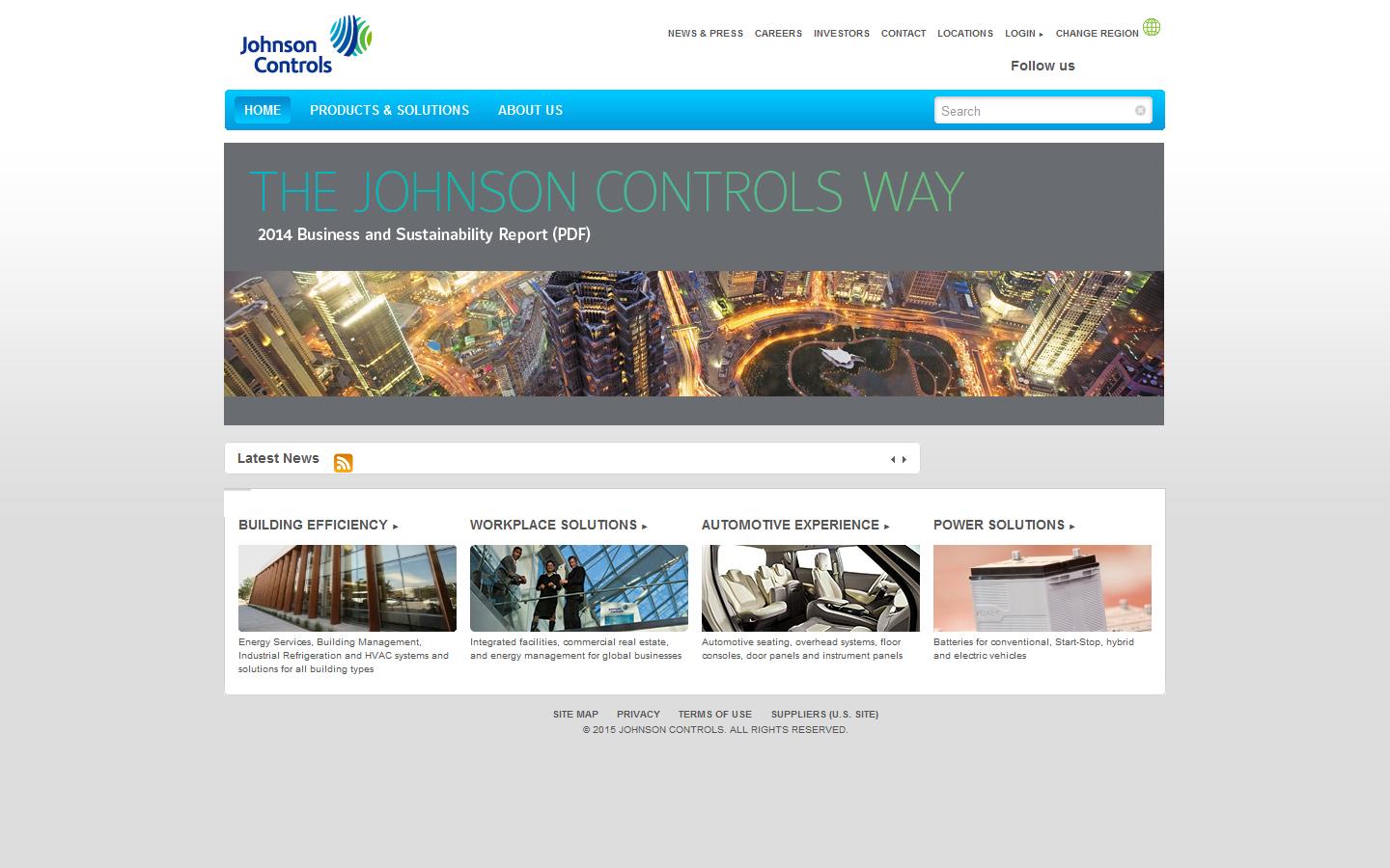 Johnson Controls Ltd  Website